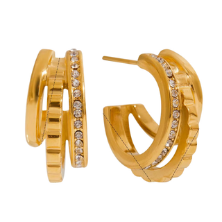 Nora CZ Hoop Earrings