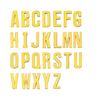 Scarf Slide Letters ~ Gold