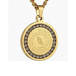 Serenity Prayer Pendant Necklace