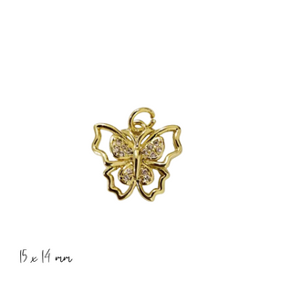 Golden Flutter Butterfly Charm ~ Deep South Originals