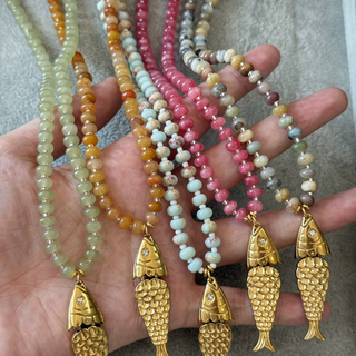 PREORDER | Isla Fish Beaded Necklace