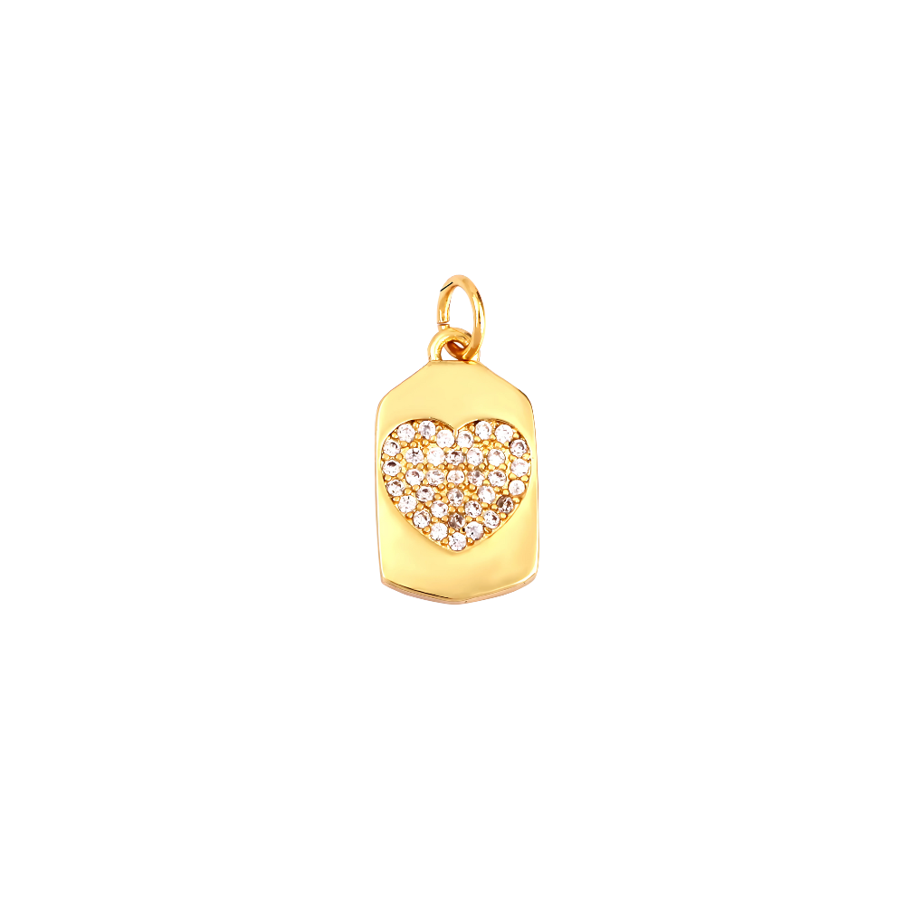 Heart of Gold Charm~ 18k Gold Plated Charm for Necklaces and Bracelets