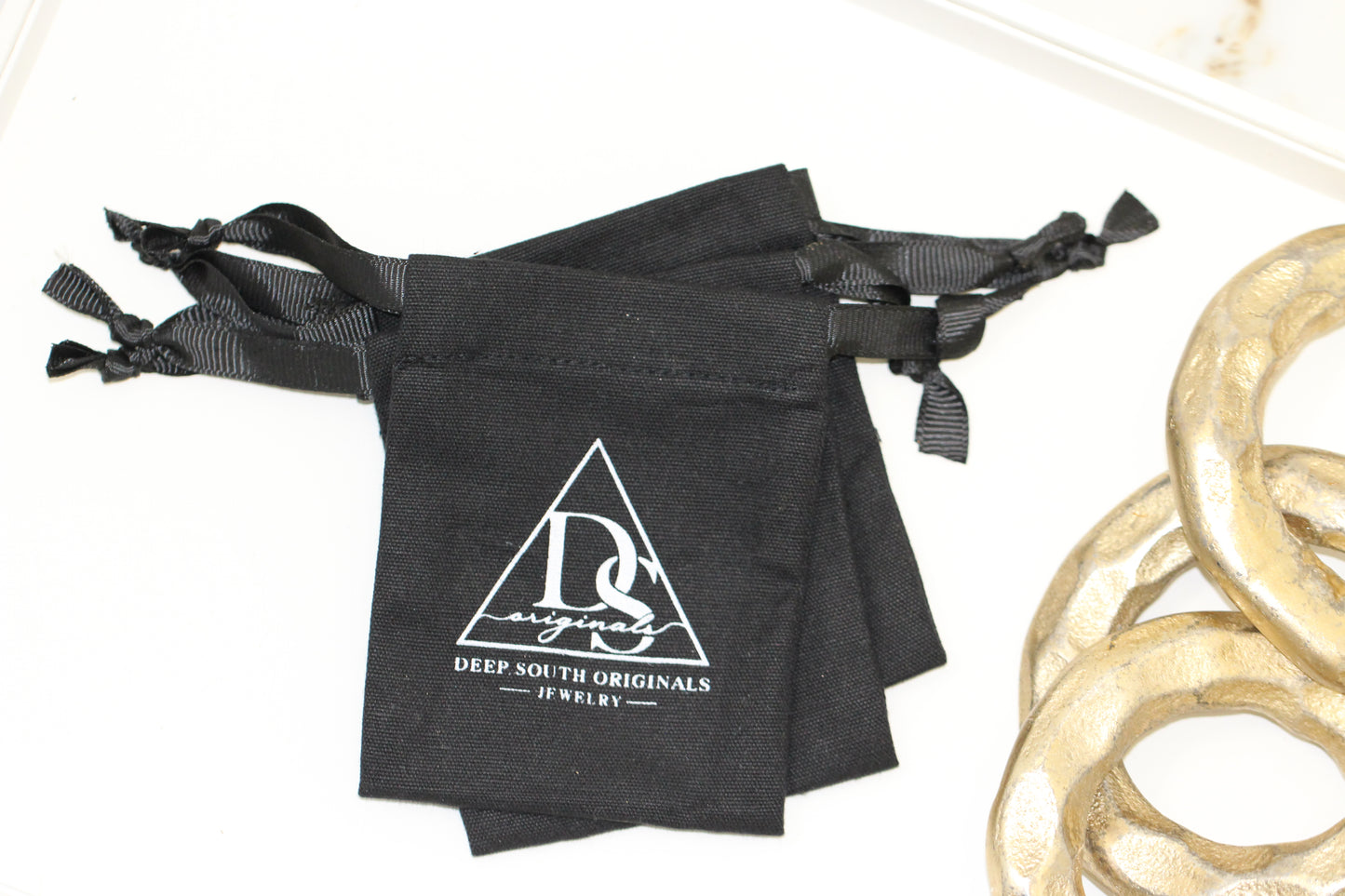 Branded Canvas Jewelry Bags