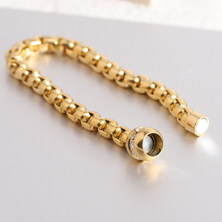 Lennox Magnetic Box Chain Bracelet – 18K Gold PVD Stainless Steel