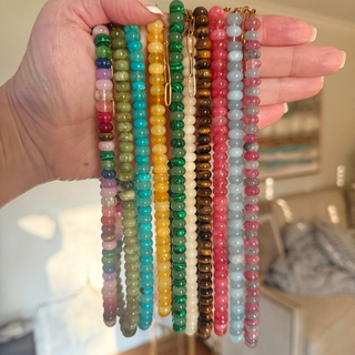 Monterey Gemstone Necklace – Natural Gemstone Beaded Necklace