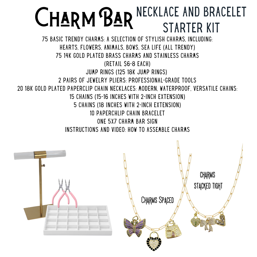 Charm Bar ~ Basic Necklace & Bracelet Starter Kit (Retail-$1370+)