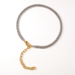 Urban Link Necklace | 18k Gold & Stainless Steel – 55cm Tarnish-Free Chain