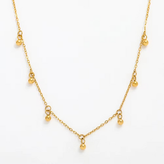 Dewdrop Necklace ~ 18k Gold-Plated Stainless Steel Necklace