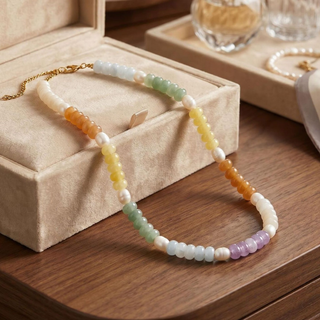 Claire Pearl Beaded Necklace