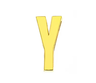Scarf Slide Letters ~ Gold