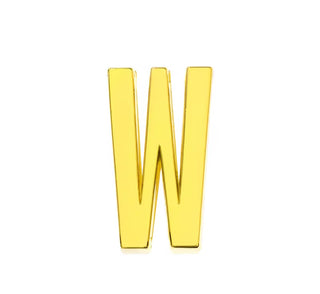 Scarf Slide Letters ~ Gold