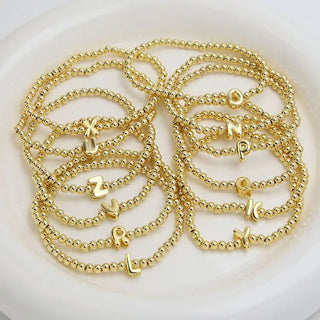 Bubble Letter Bead Bracelet (Pre-Order) -  - 