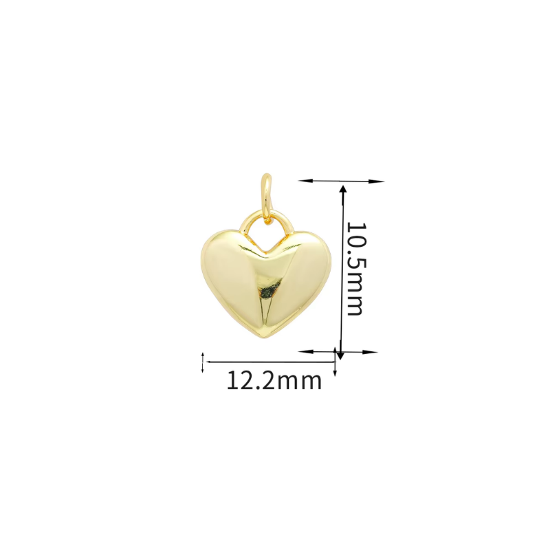 Classic Heart Charm -  - 