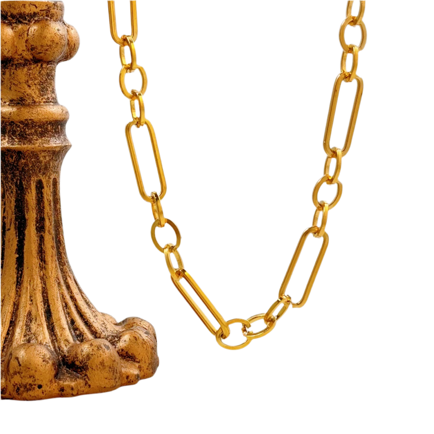 The Caroline Chain Necklace ~ 18k Gold Plated Stainless Steel