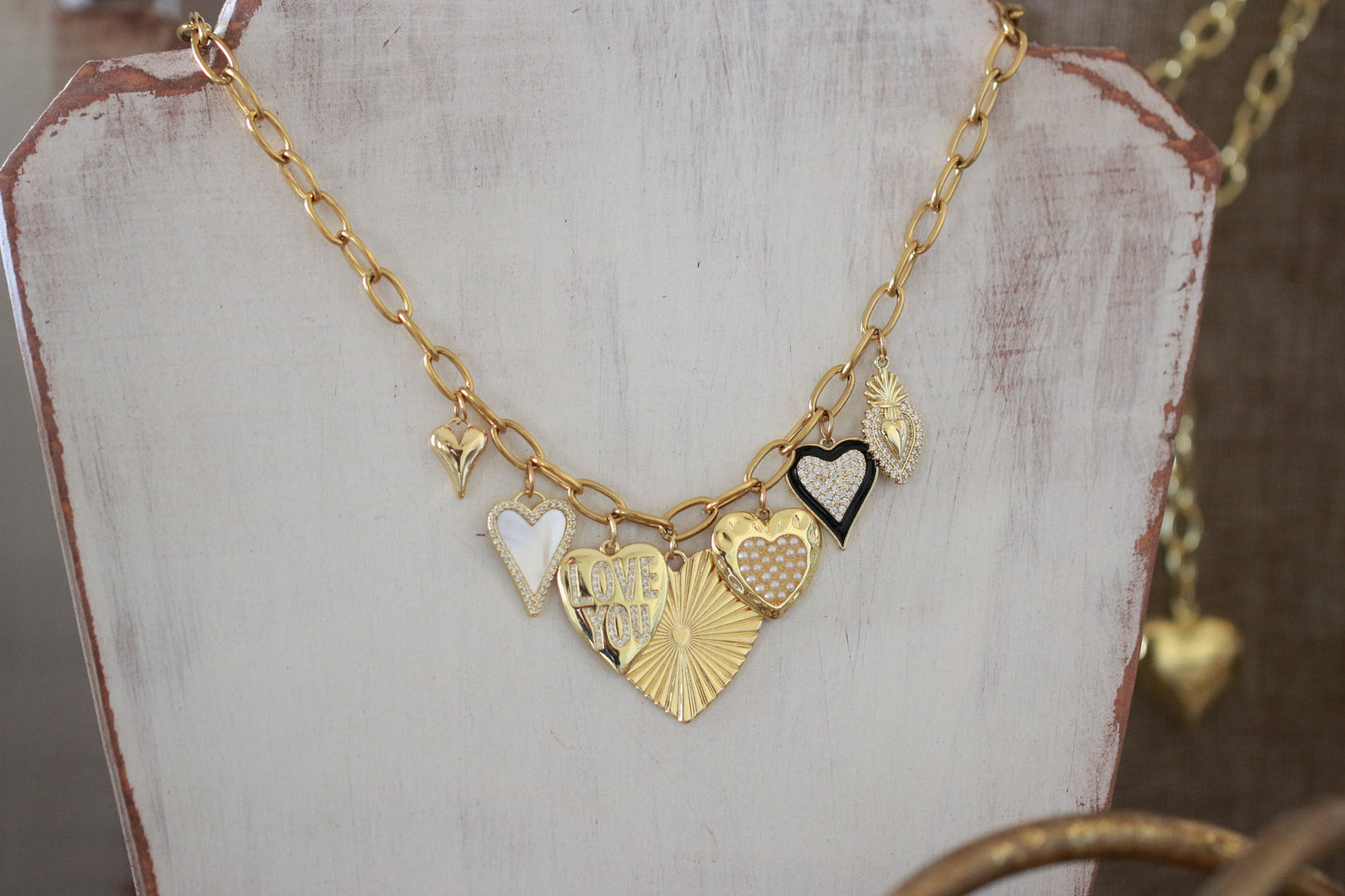 One of a Kind Heart Charm Necklace