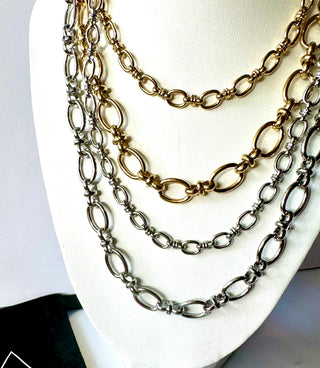 Tri-Oval Link Chain Necklacel ~ Deep South Originals