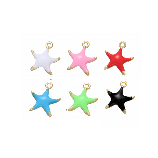 Gold-Tipped Star Charm -  - 