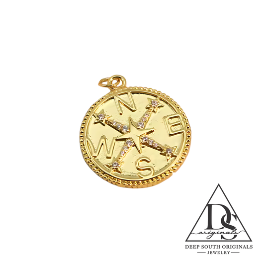 Guiding Star Compass Charm -  - 