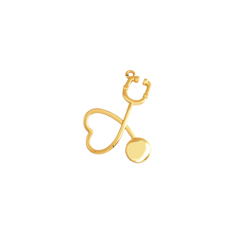 Heart Stethoscope Charm -  - 