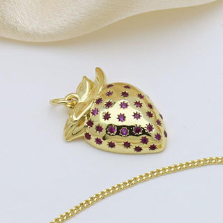 Gold Strawberry Charm ~ Deep South Originals