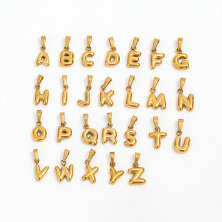 Bubble Letter Charms in Stainless ~ Deep South Originals