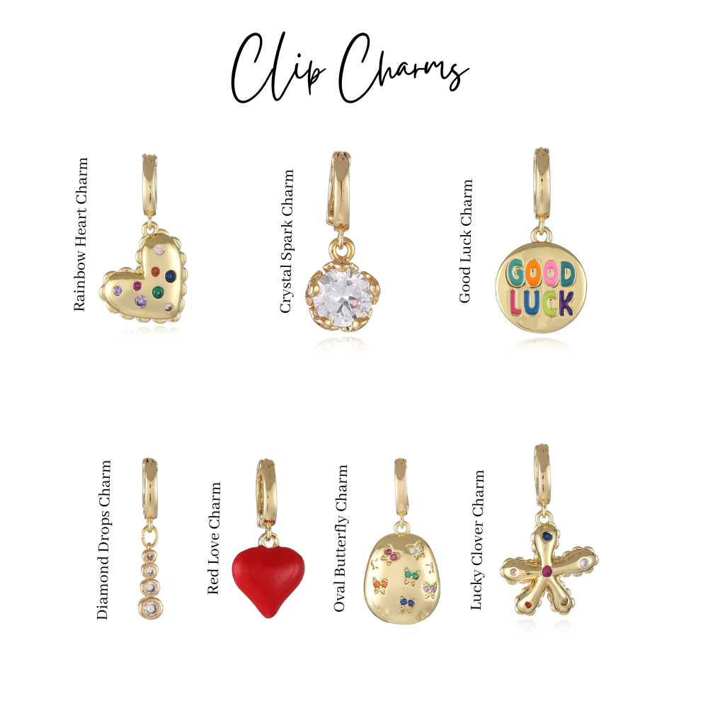 Interchangeable Clip Charms ~ 14k Gold Filled Charm for Necklaces and Bracelets