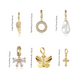 Interchangeable Clip Charms ~ 14k Gold Filled Charm for Necklaces and Bracelets