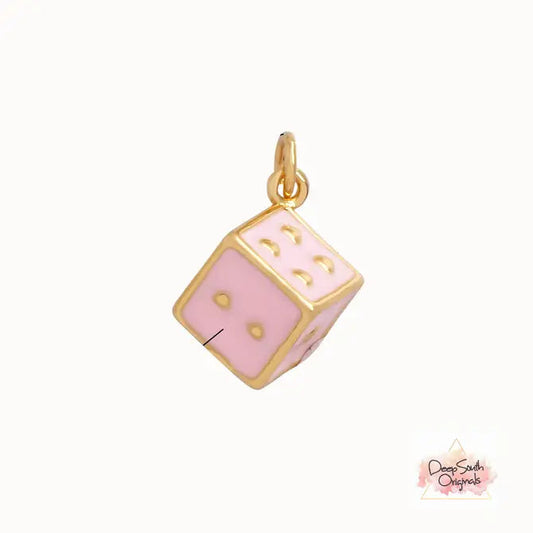 Lucky Dice Charm ~ Gold-Filled -  - 