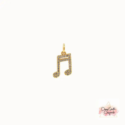 Melody Sparkle Note Charm -  - 