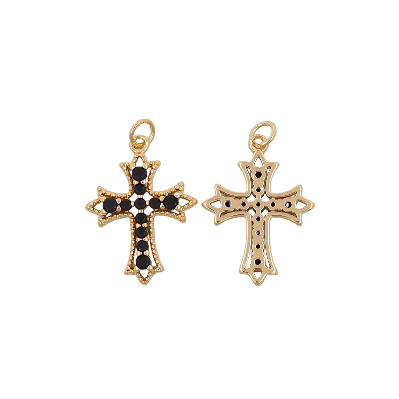 Midnight Cross Charm -  - 