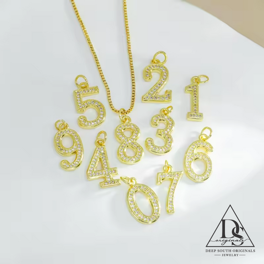 Number Charms ~ Sparkling -  - 