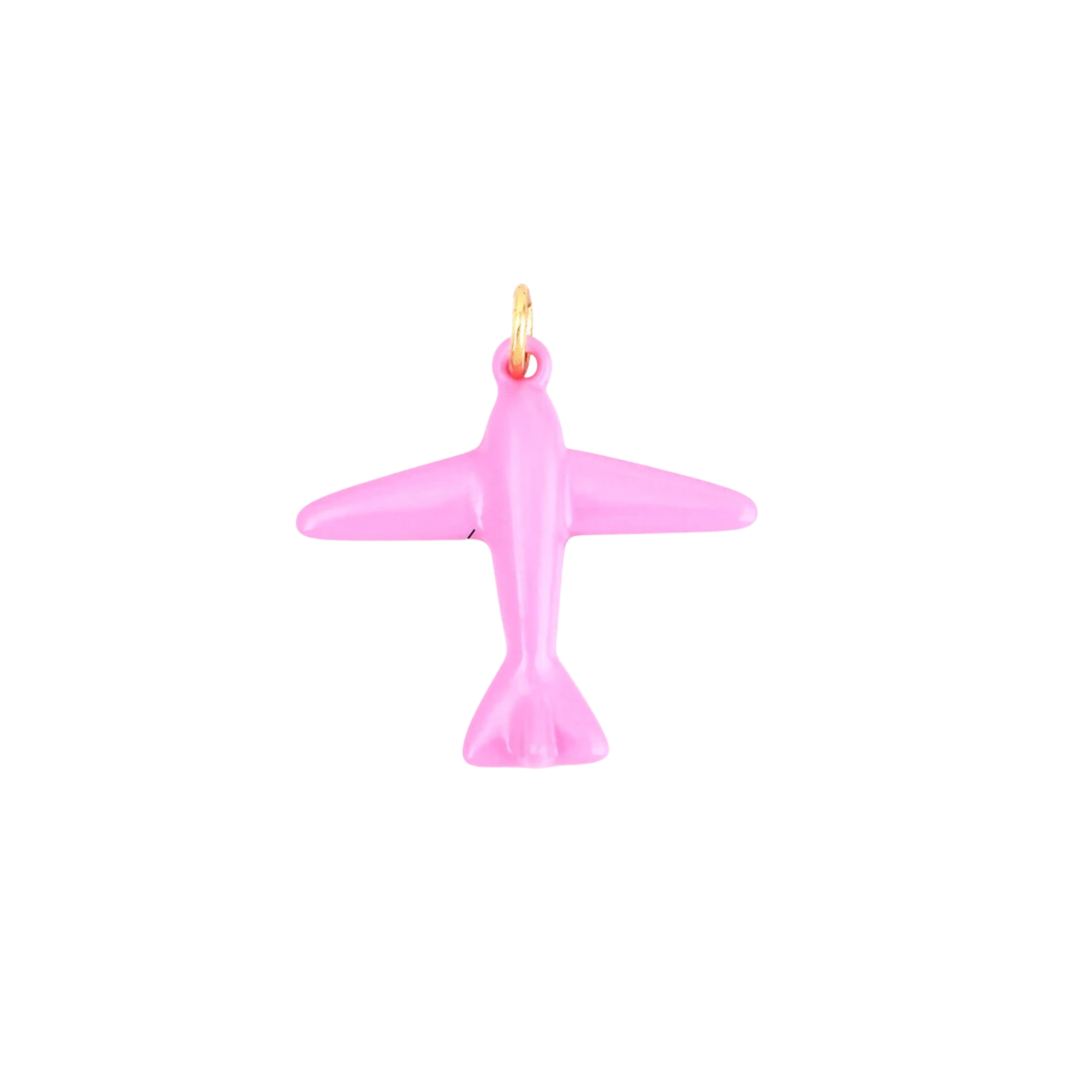 Pink Airplane Charm -  - 