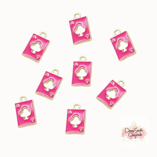 Rose Playing Card Charms -  - 