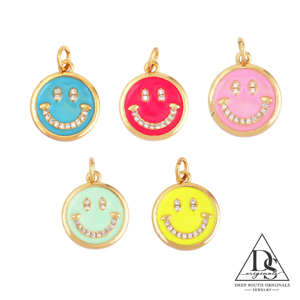 Smile Charm ~ Gold Filled -  - 