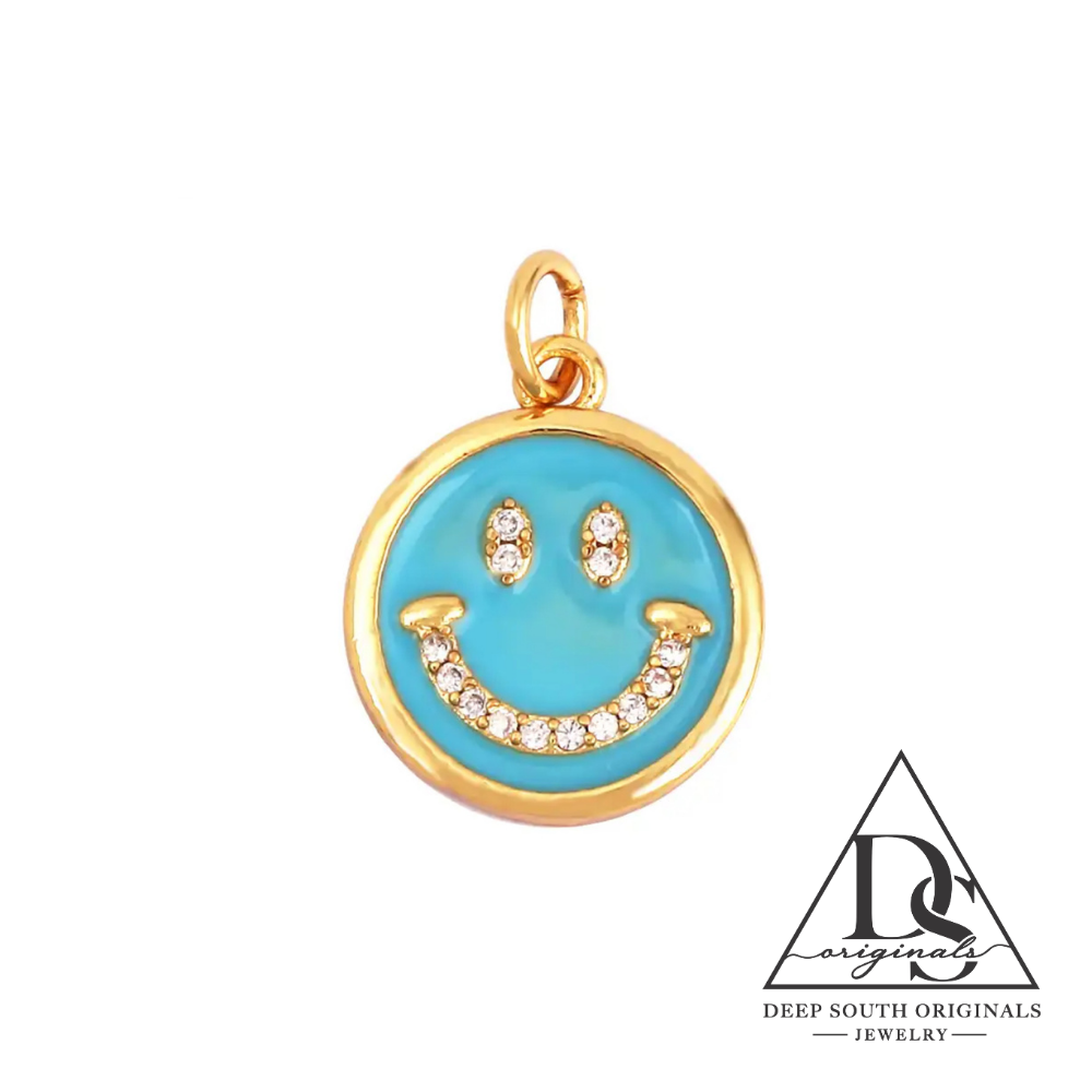 Smile Charm ~ Gold Filled -  - 