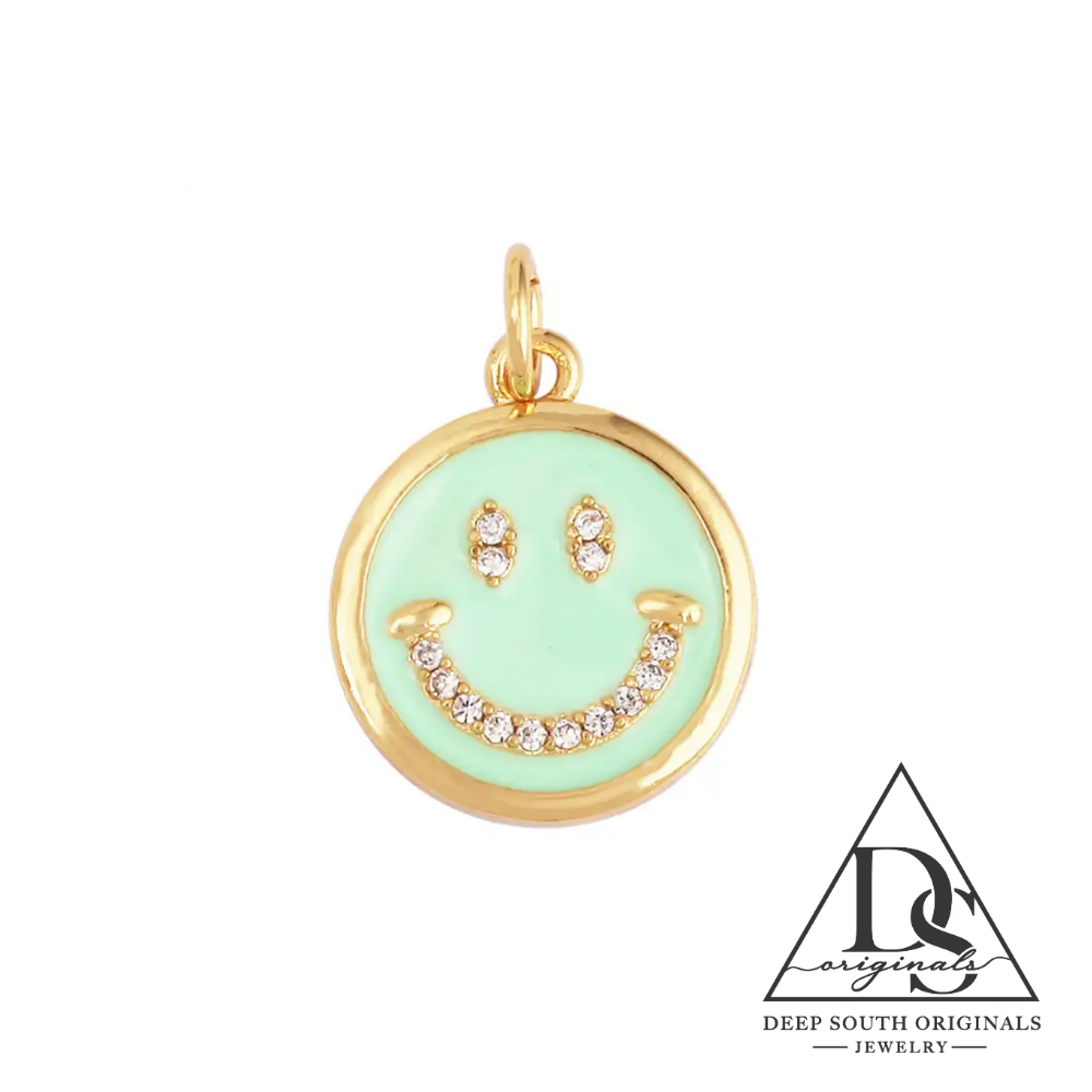 Smile Charm ~ Gold Filled -  - 