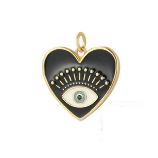 Black Heart with Eye Charm ~ Deep South Originals