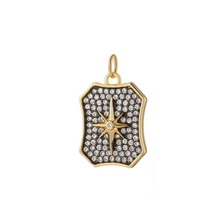 Black Pave Starburst Charm ~ Deep South Originals