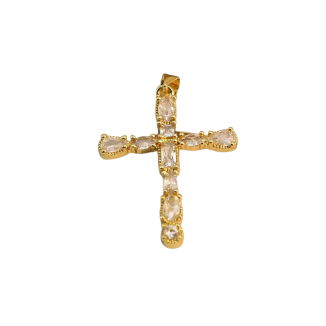 Radiant Faith Cross Charm