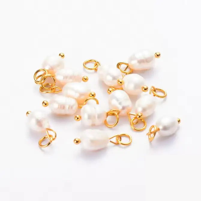 Classic Pearl Charm ~  Charm for Necklaces and Bracelets