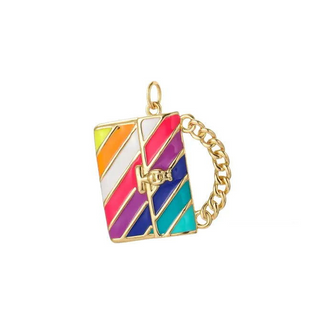 Colorful Enamel Purse Charm ~ Deep South Originals