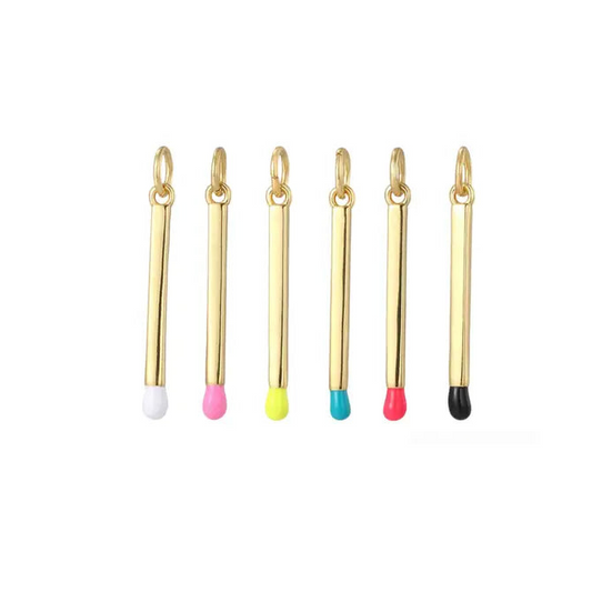 Colorful Match Charm ~ 14k Gold Filled Charm for Necklaces and Bracelets