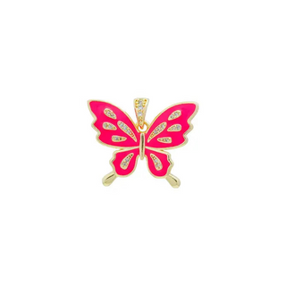 Coral Pink Butterfly Charm ~ Deep South Originals