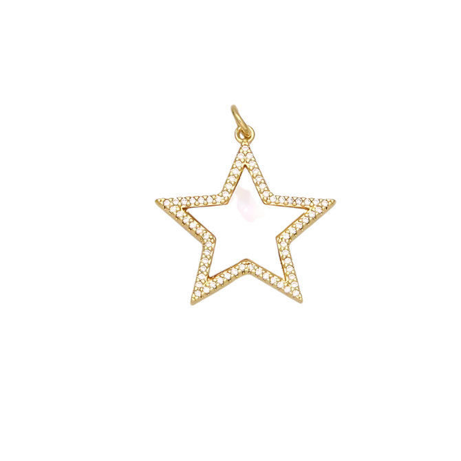 Shell Pearls Star Shell Pearl Star Charm - Ocean-Inspired Gold-Plated Jewelry Accent ...