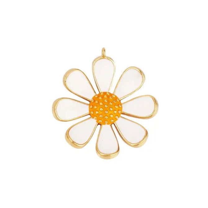 Daisy Charm ~ 14k Gold Filled Charm for Necklaces and Bracelets