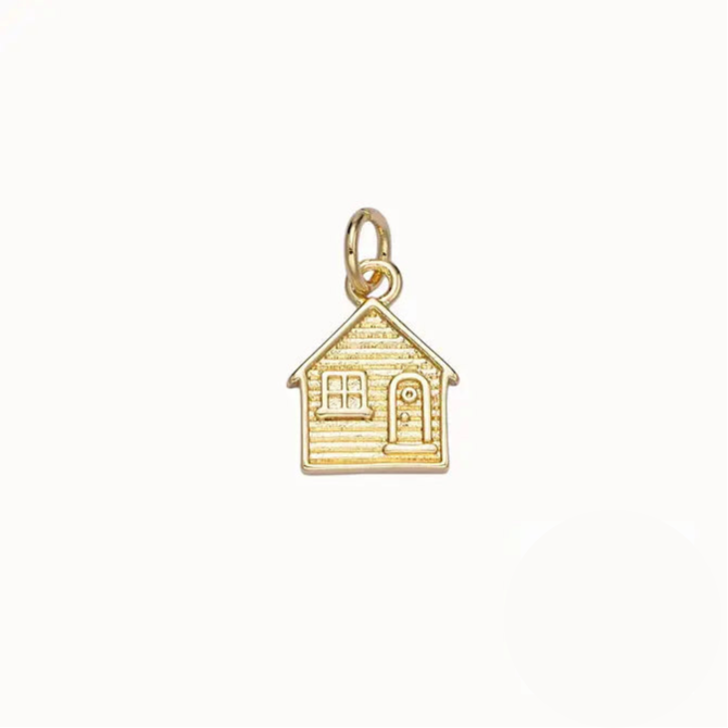 My First Home Charm ~ 14k Gold Plated Charm