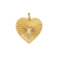 Etched Gold Heart Charm ~ 14k Gold Filled Charm for Necklaces and Bracelets