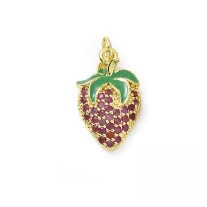 Sweet Strawberry Charm ~ Charm for Necklaces & Bracelets