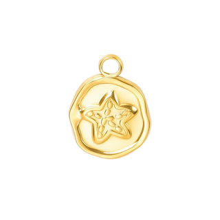 Gold Starfish Coin Charm ~ Deep South Originals