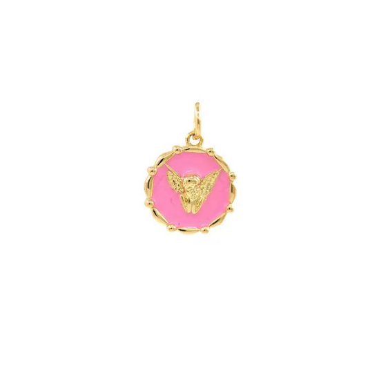 Angelic Grace Charm ~ 18k Gold Plated Brass Charm for Necklaces and Bracelets